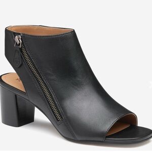Johnston & Murphy peep toe booties
